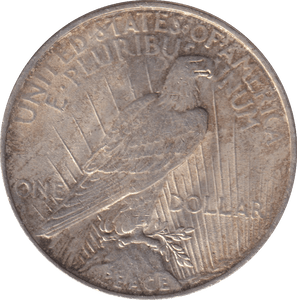 1922 SILVER PEACE DOLLAR USA - SILVER WORLD COINS - Cambridgeshire Coins