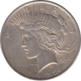 1922 SILVER PEACE DOLLAR USA - SILVER WORLD COINS - Cambridgeshire Coins