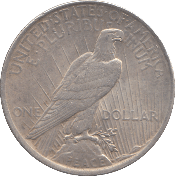 1922 SILVER PEACE DOLLAR USA - SILVER WORLD COINS - Cambridgeshire Coins