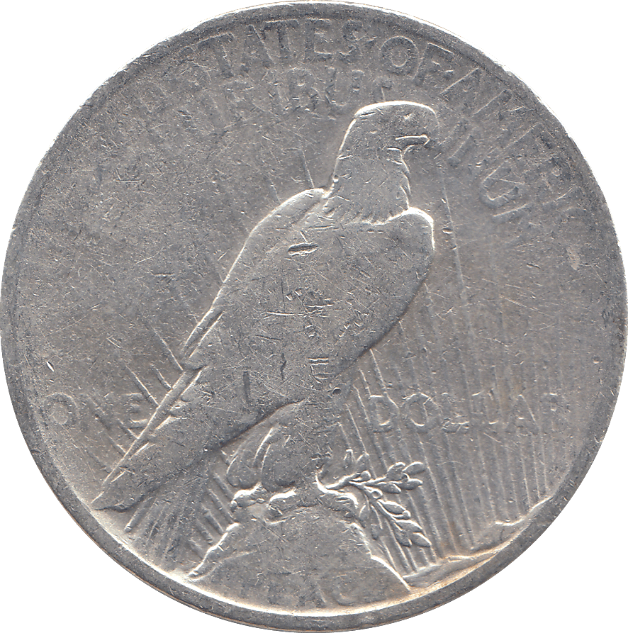 1922 SILVER PEACE DOLLAR USA - SILVER WORLD COINS - Cambridgeshire Coins