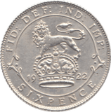 1922 SIXPENCE ( AUNC ) - Sixpence - Cambridgeshire Coins