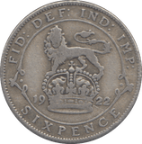 1922 SIXPENCE ( FINE ) - SIXPENCE - Cambridgeshire Coins