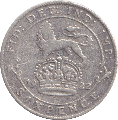 1922 SIXPENCE ( FINE ) - SIXPENCE - Cambridgeshire Coins