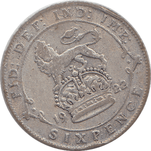 1922 SIXPENCE ( FINE ) - SIXPENCE - Cambridgeshire Coins