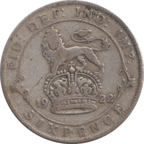 1922 SIXPENCE ( FINE ) - SIXPENCE - Cambridgeshire Coins