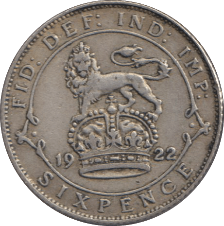 1922 SIXPENCE ( FINE ) - SIXPENCE - Cambridgeshire Coins