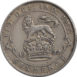 1922 SIXPENCE ( FINE ) - SIXPENCE - Cambridgeshire Coins
