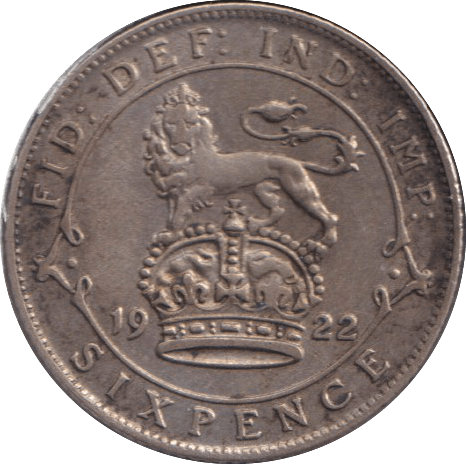 1922 SIXPENCE ( GF ) - SIXPENCE - Cambridgeshire Coins