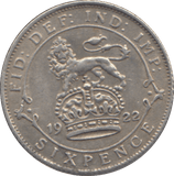 1922 SIXPENCE ( GVF ) - SIXPENCE - Cambridgeshire Coins