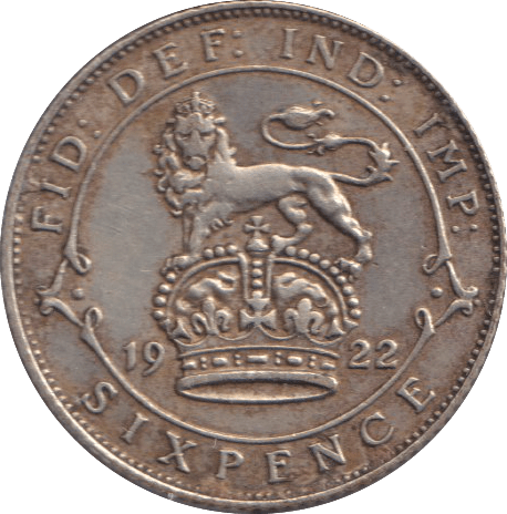 1922 SIXPENCE ( GVF ) - SIXPENCE - Cambridgeshire Coins