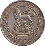 1922 SIXPENCE ( GVF ) - SIXPENCE - Cambridgeshire Coins