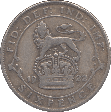 1922 SIXPENCE ( VF ) - Sixpence - Cambridgeshire Coins