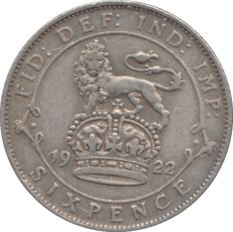 1922 SIXPENCE ( VF ) - Sixpence - Cambridgeshire Coins