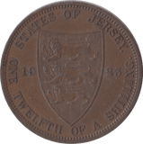 1923 1/12 SHILLING JERSEY - SILVER WORLD COINS - Cambridgeshire Coins