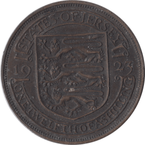 1923 1/12 SHILLING JERSEY - SILVER WORLD COINS - Cambridgeshire Coins