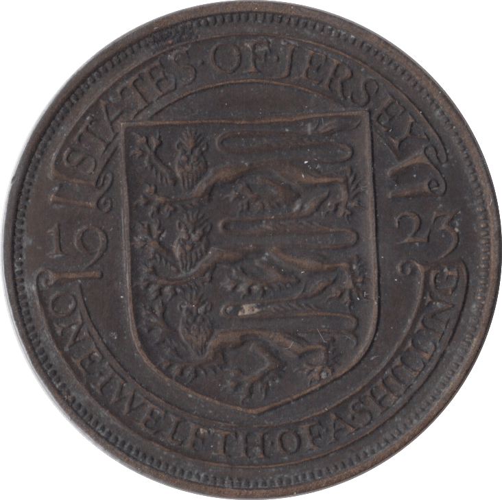 1923 1/12 SHILLING JERSEY - SILVER WORLD COINS - Cambridgeshire Coins