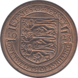 1923 1/12 SHILLING JERSEY - WORLD COINS - Cambridgeshire Coins