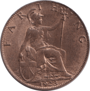 1923 FARTHING ( AUNC ) - FARTHING - Cambridgeshire Coins