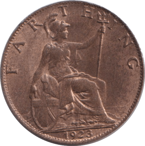 1923 FARTHING ( AUNC ) - FARTHING - Cambridgeshire Coins