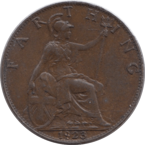 1923 FARTHING ( EF ) - Farthing - Cambridgeshire Coins
