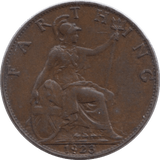 1923 FARTHING ( EF ) - Farthing - Cambridgeshire Coins