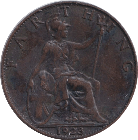 1923 FARTHING ( FINE ) - FARTHING - Cambridgeshire Coins