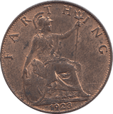 1923 FARTHING ( UNC ) - FARTHING - Cambridgeshire Coins