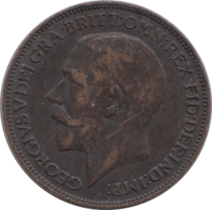 1923 FARTHING ( VF ) - Farthing - Cambridgeshire Coins