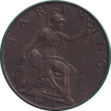 1923 FARTHING ( VF ) - FARTHING - Cambridgeshire Coins