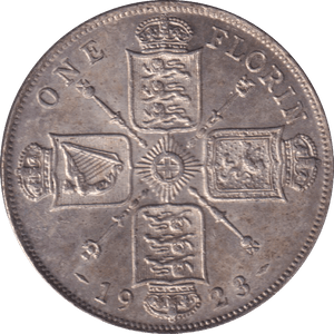 1923 FLORIN ( EF ) - FLORIN - Cambridgeshire Coins