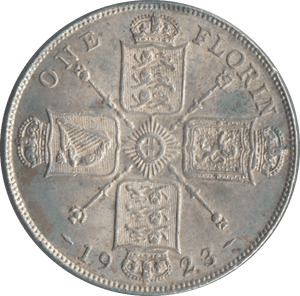 1923 FLORIN ( EF ) - FLORIN - Cambridgeshire Coins