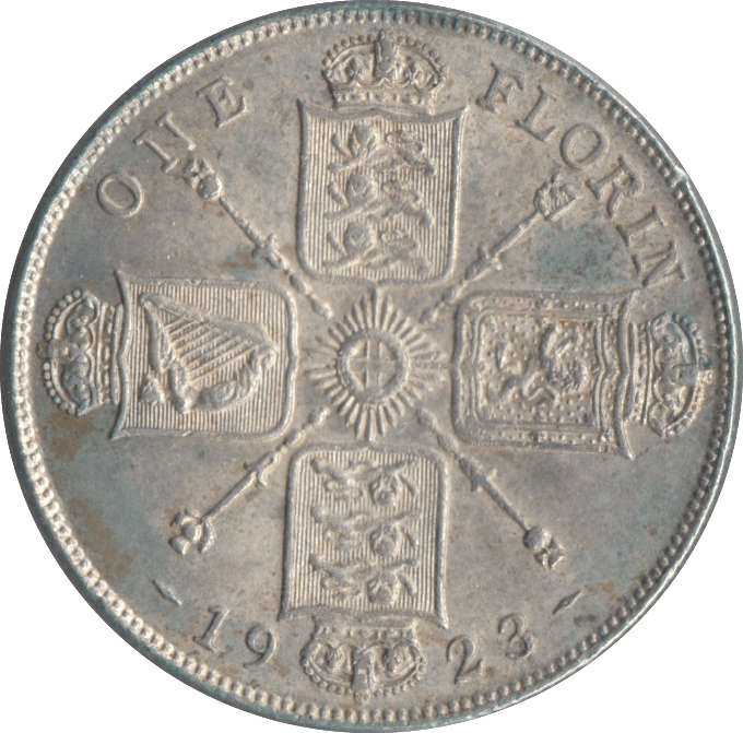 1923 FLORIN ( EF ) - FLORIN - Cambridgeshire Coins