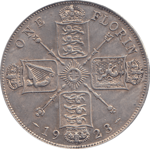 1923 FLORIN ( EF ) - FLORIN - Cambridgeshire Coins