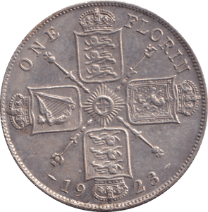 1923 FLORIN ( EF ) - FLORIN - Cambridgeshire Coins