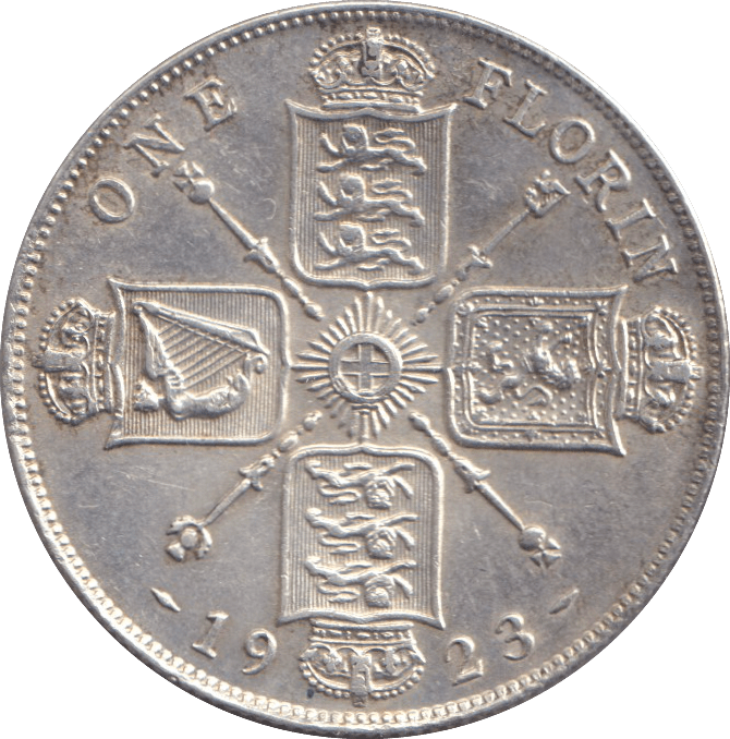 1923 FLORIN ( EF ) - FLORIN - Cambridgeshire Coins