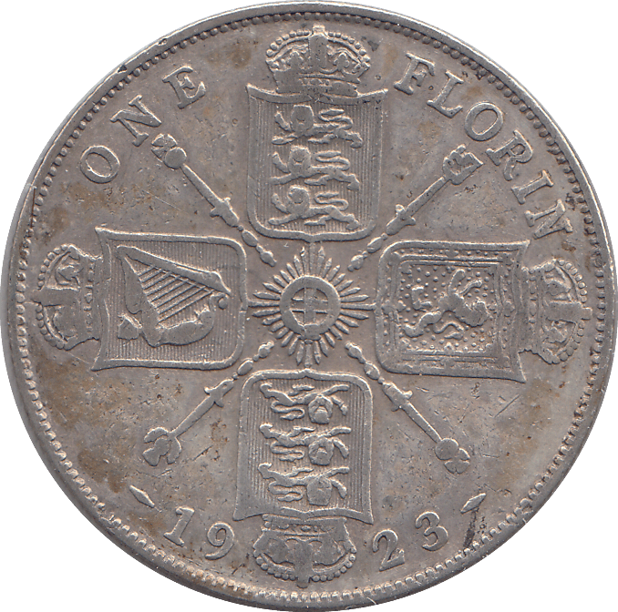 1923 FLORIN ( FINE ) - FLORIN - Cambridgeshire Coins