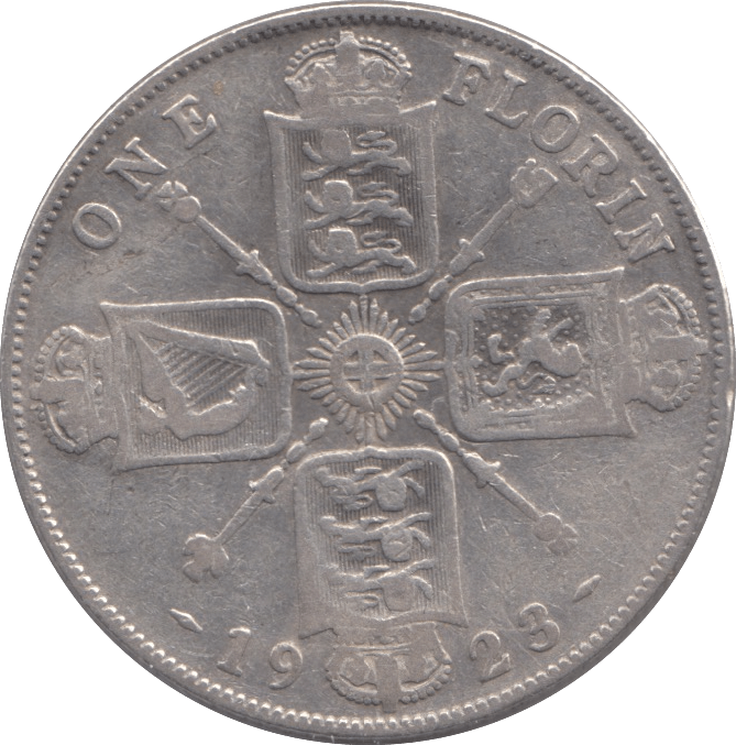 1923 FLORIN ( FINE ) - FLORIN - Cambridgeshire Coins
