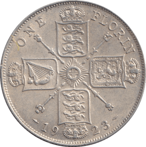1923 FLORIN ( GVF ) - FLORIN - Cambridgeshire Coins