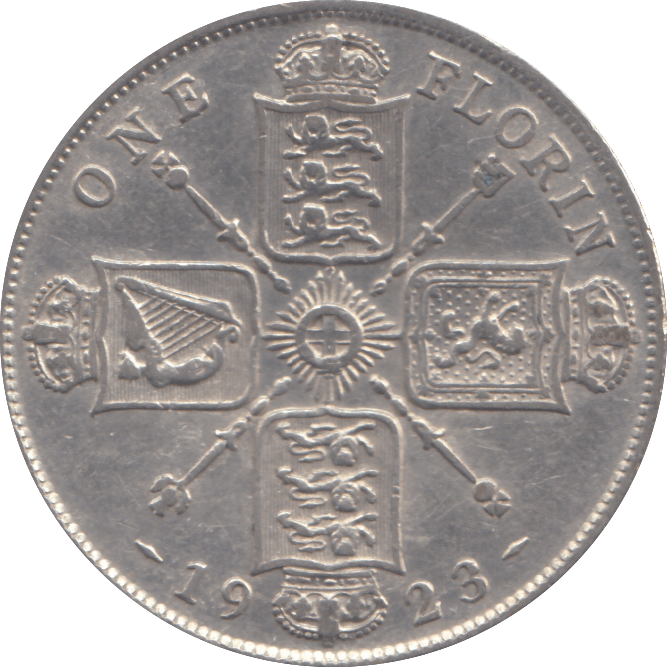 1923 FLORIN ( VF ) - FLORIN - Cambridgeshire Coins