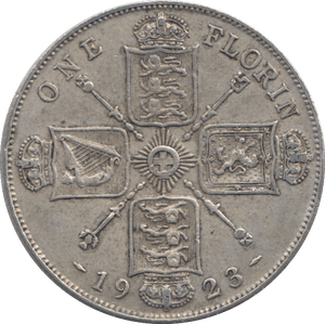 1923 FLORIN ( VF ) - FLORIN - Cambridgeshire Coins