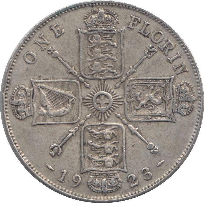 1923 FLORIN ( VF ) - FLORIN - Cambridgeshire Coins