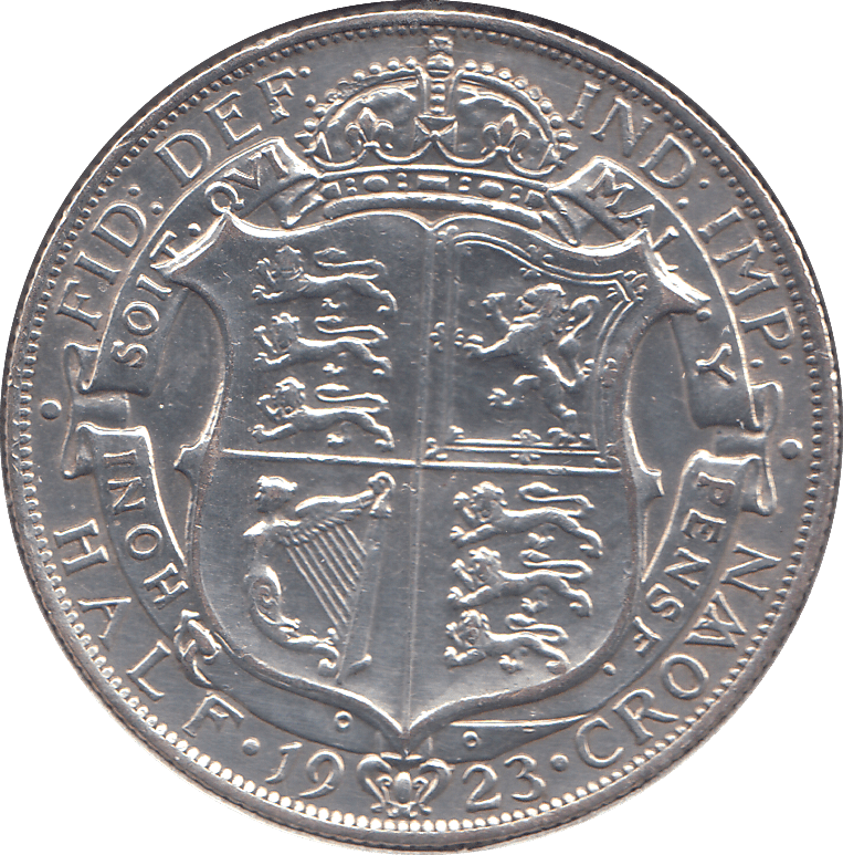 1923 HALFCROWN ( EF ) - HALFCROWN - Cambridgeshire Coins