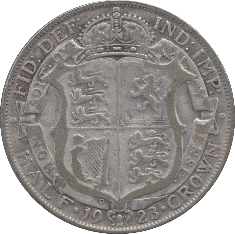 1923 HALFCROWN ( FINE ) - Halfcrown - Cambridgeshire Coins