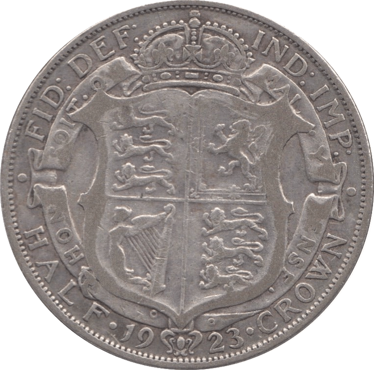 1923 HALFCROWN ( FINE ) - HALFCROWN - Cambridgeshire Coins
