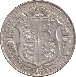 1923 HALFCROWN ( GVF ) - HALFCROWN - Cambridgeshire Coins