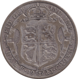 1923 HALFCROWN ( NF ) - HALFCROWN - Cambridgeshire Coins