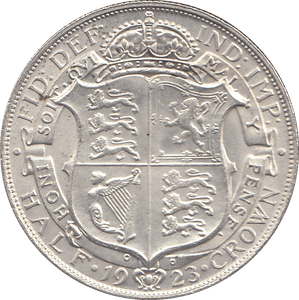 1923 HALFCROWN ( UNC ) - HALFCROWN - Cambridgeshire Coins