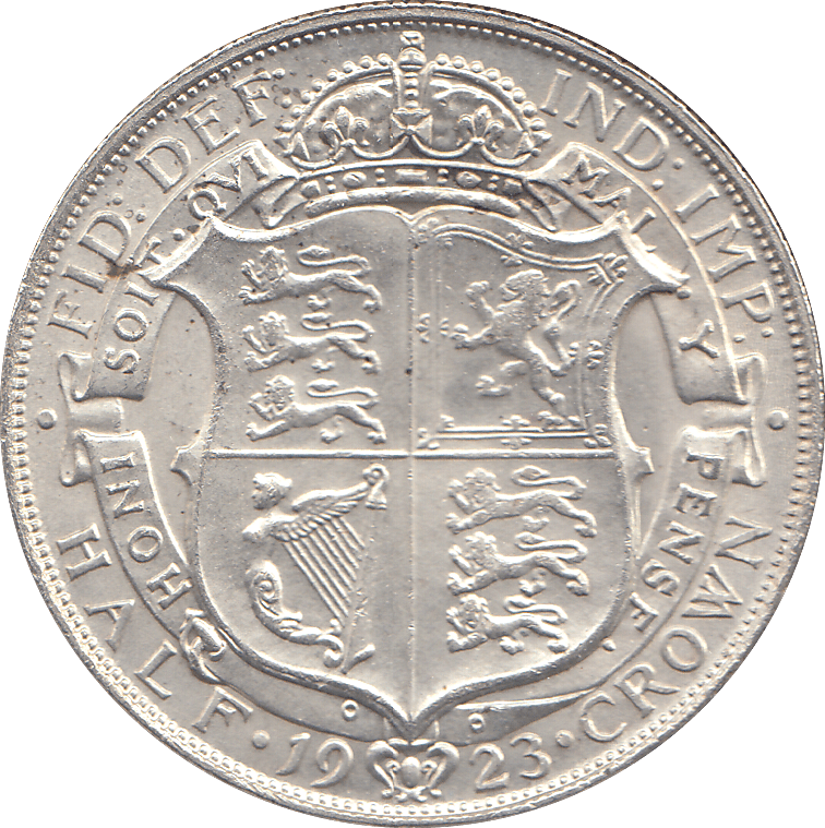 1923 HALFCROWN ( UNC ) - HALFCROWN - Cambridgeshire Coins