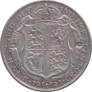 1923 HALFCROWN ( VF ) - Halfcrown - Cambridgeshire Coins