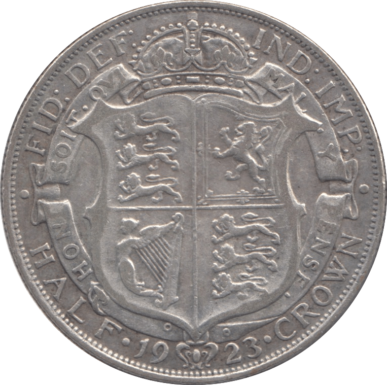 1923 HALFCROWN ( VF ) - Halfcrown - Cambridgeshire Coins